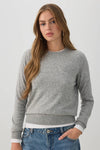 Cashmere Blend Crew Neck Sweater