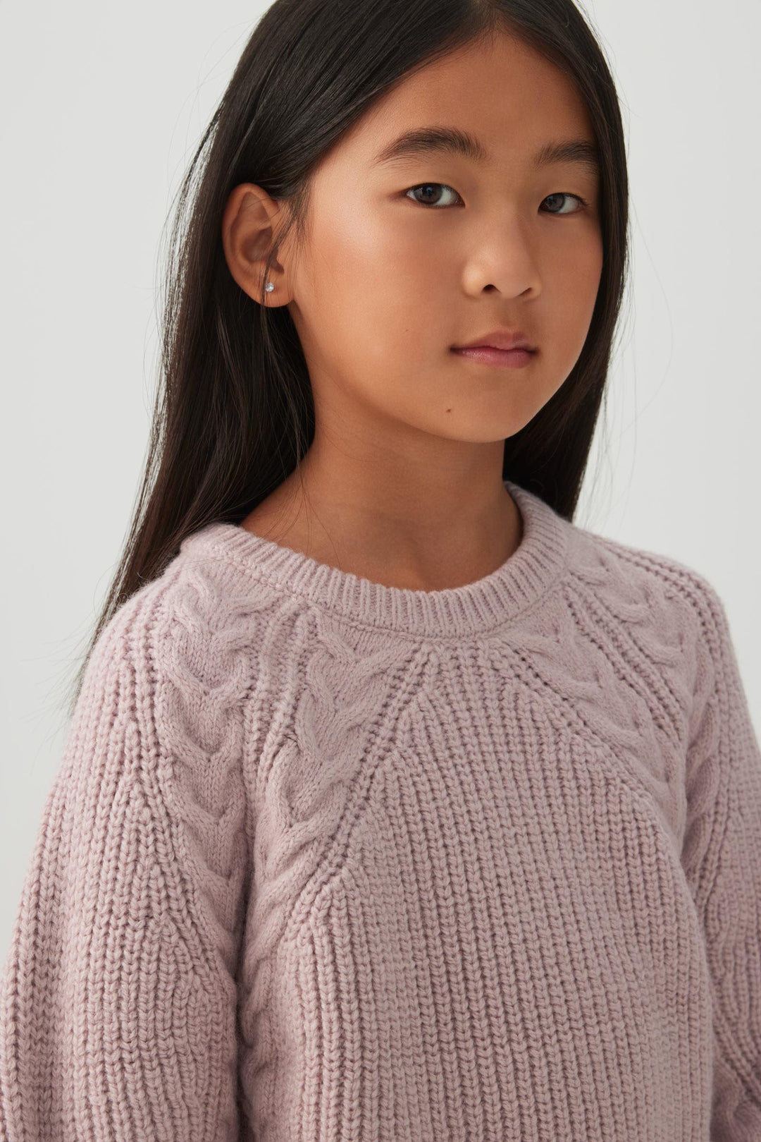 Oversized Cable Knit Chenille Sweater