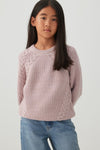 Oversized Cable Knit Chenille Sweater
