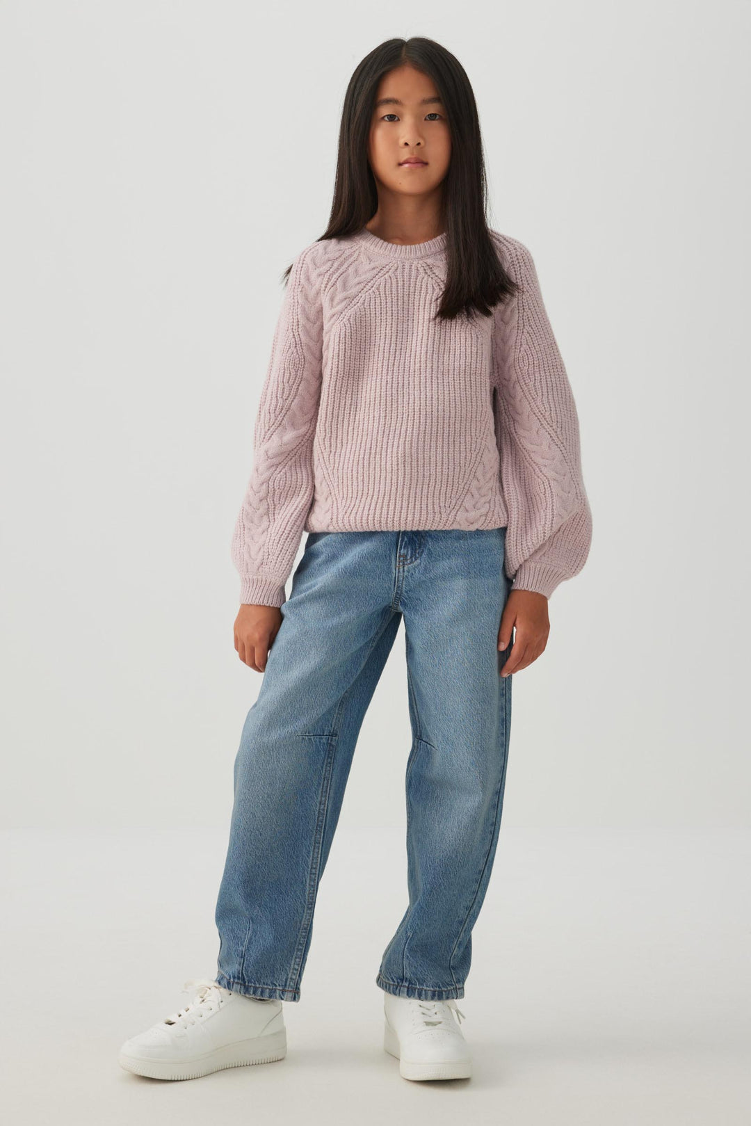 Oversized Cable Knit Chenille Sweater