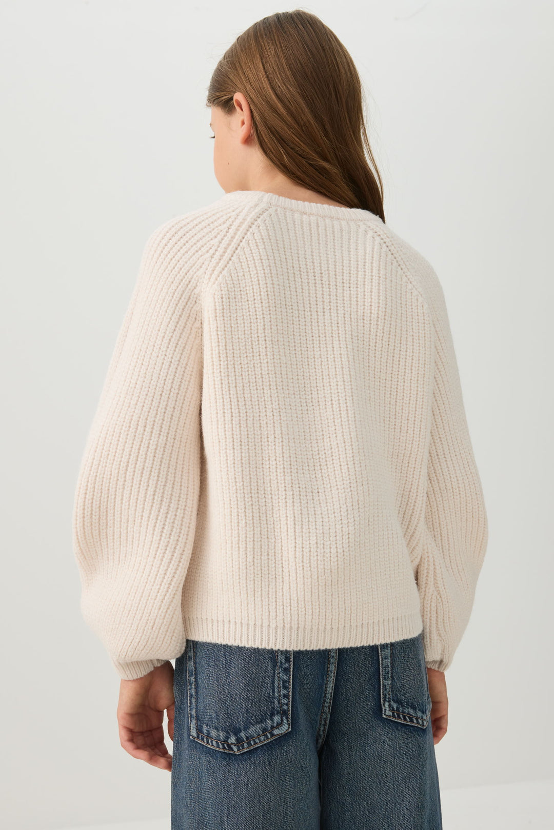 Chandail chenille ample à tricot torsadé 