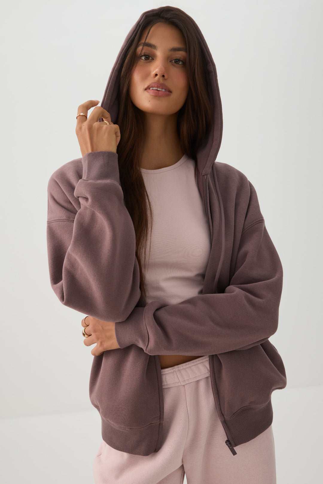 MADESOFT™ Fleece Oversized Zip Up Hoodie