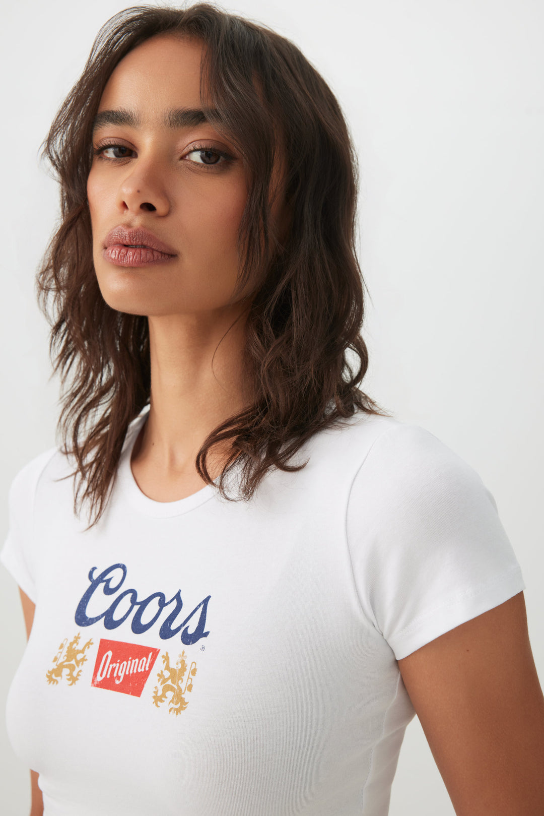 Licensed Coors Graphic Crop T-Shirt