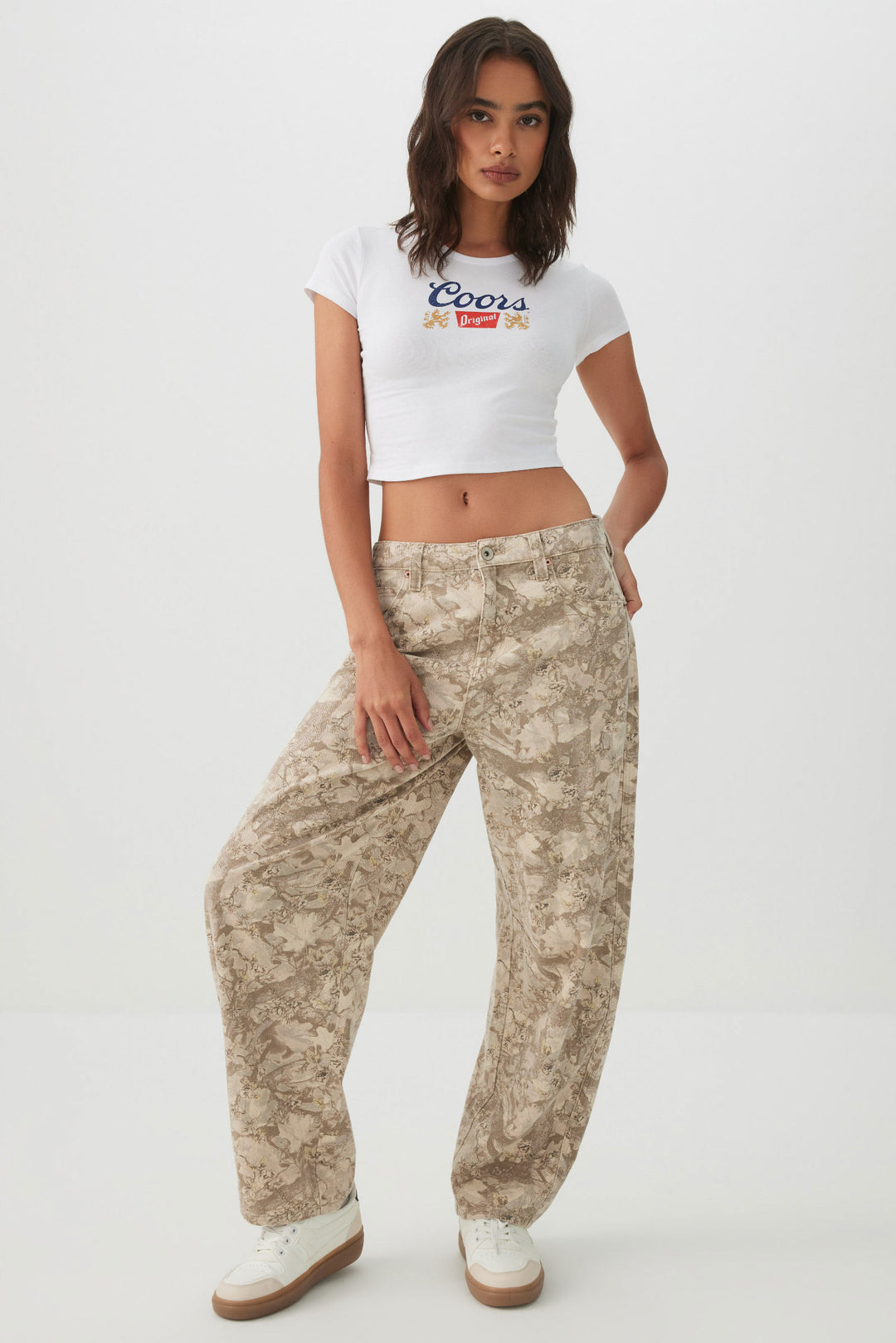 Licensed Coors Graphic Crop T-Shirt