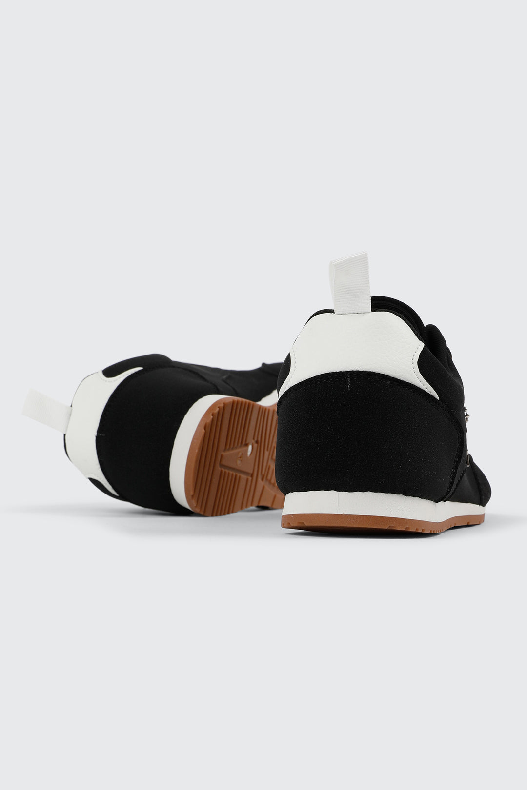 Faux Suede Lace Up Sneakers with Charm