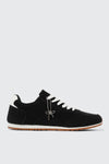 Faux Suede Lace Up Sneakers with Charm