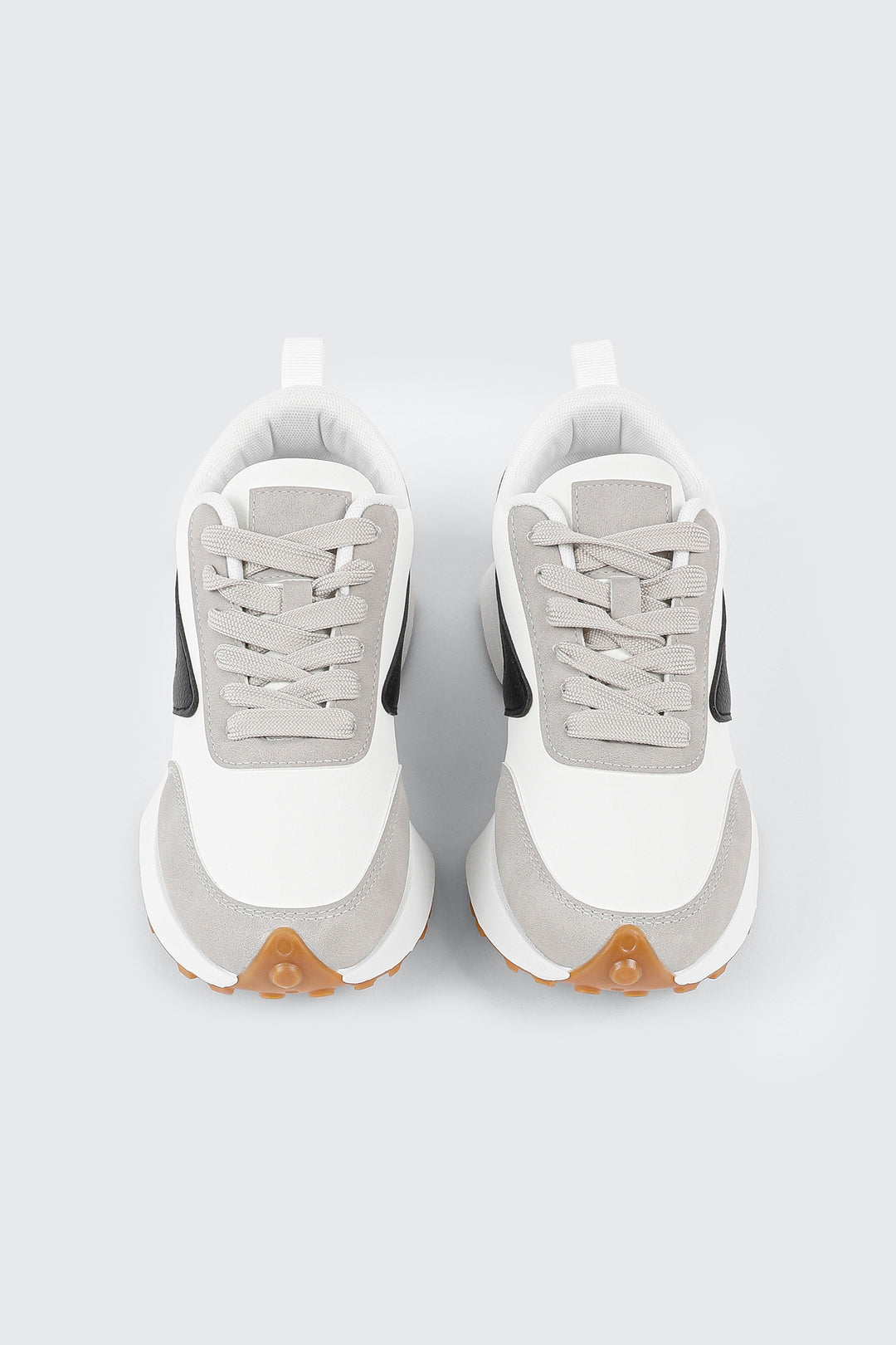 Lace Up Sneakers with Contrast Trim