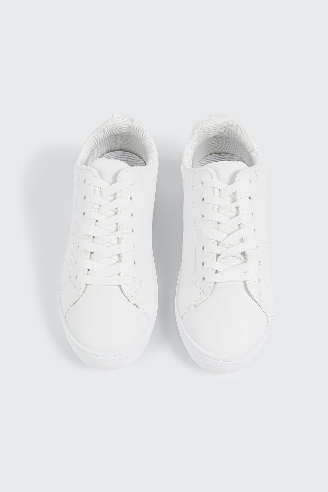 White Lace Up Sneakers