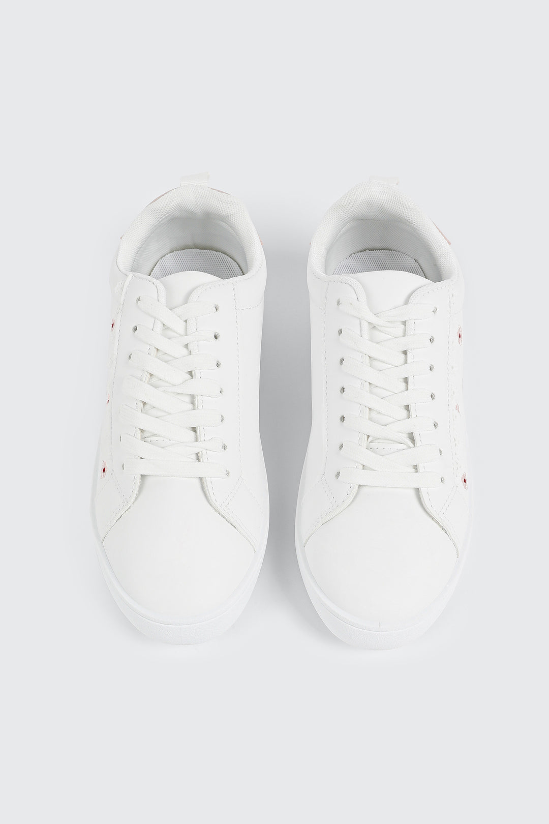 Floral Lace Up Sneakers