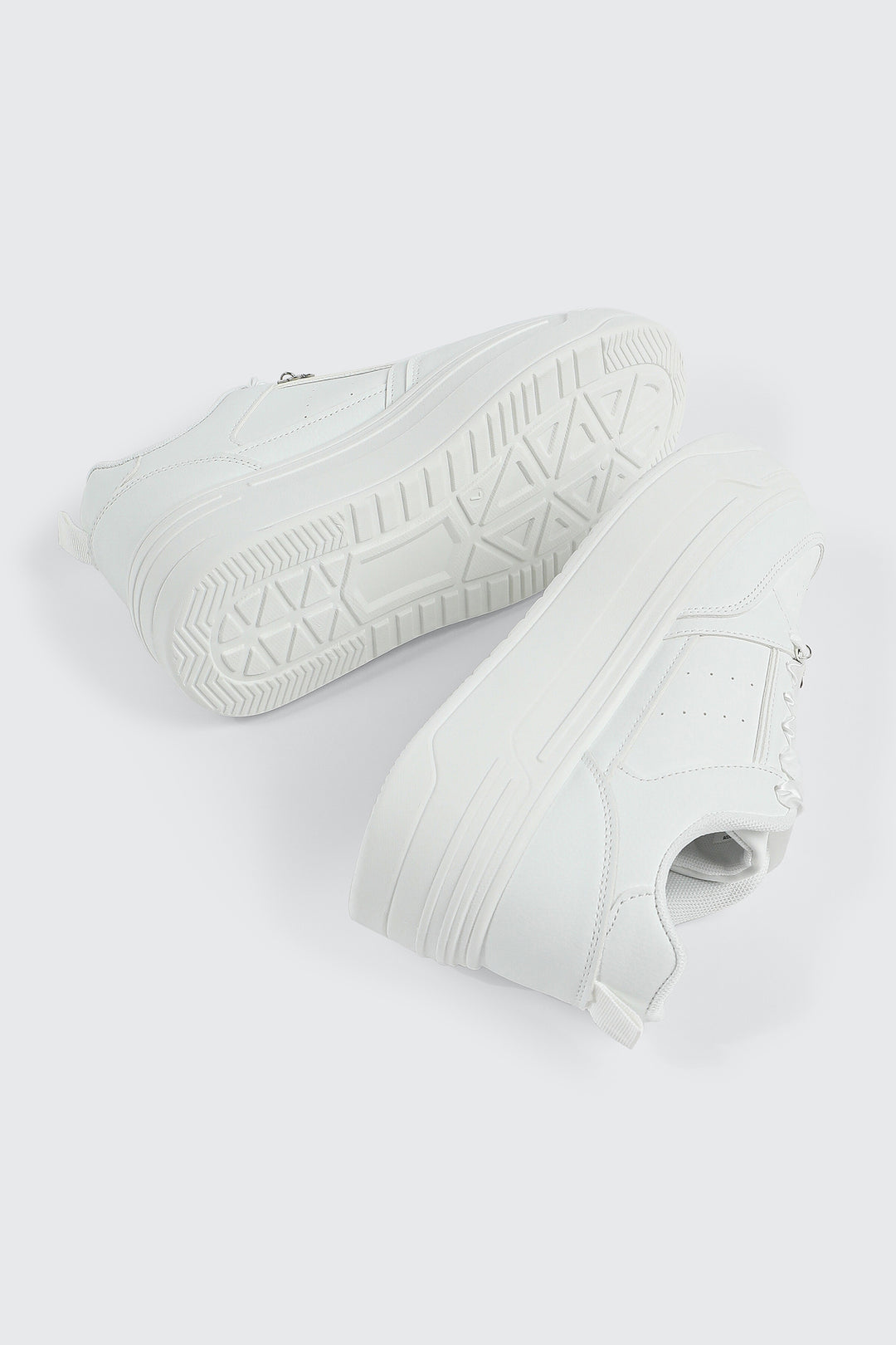 Thick Sole Court Sneakers with Charms