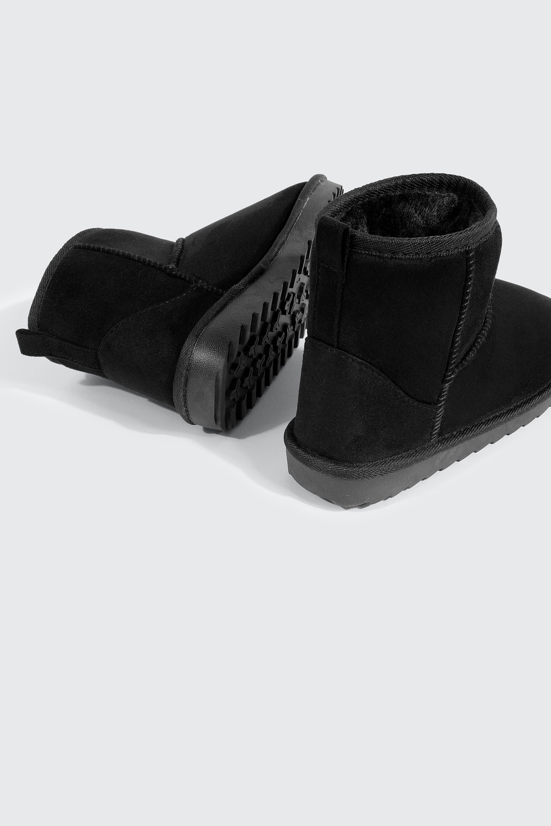 Faux Sheepskin Ankle Boots