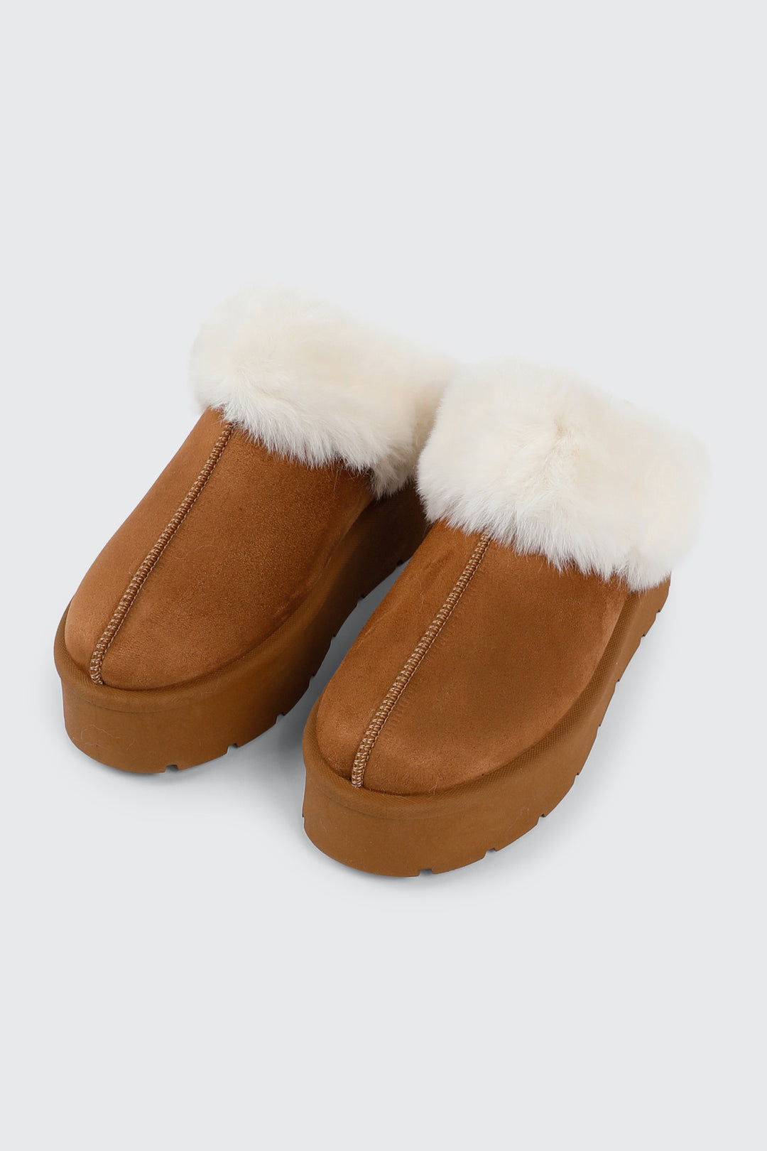 Faux Sheepskin Mules