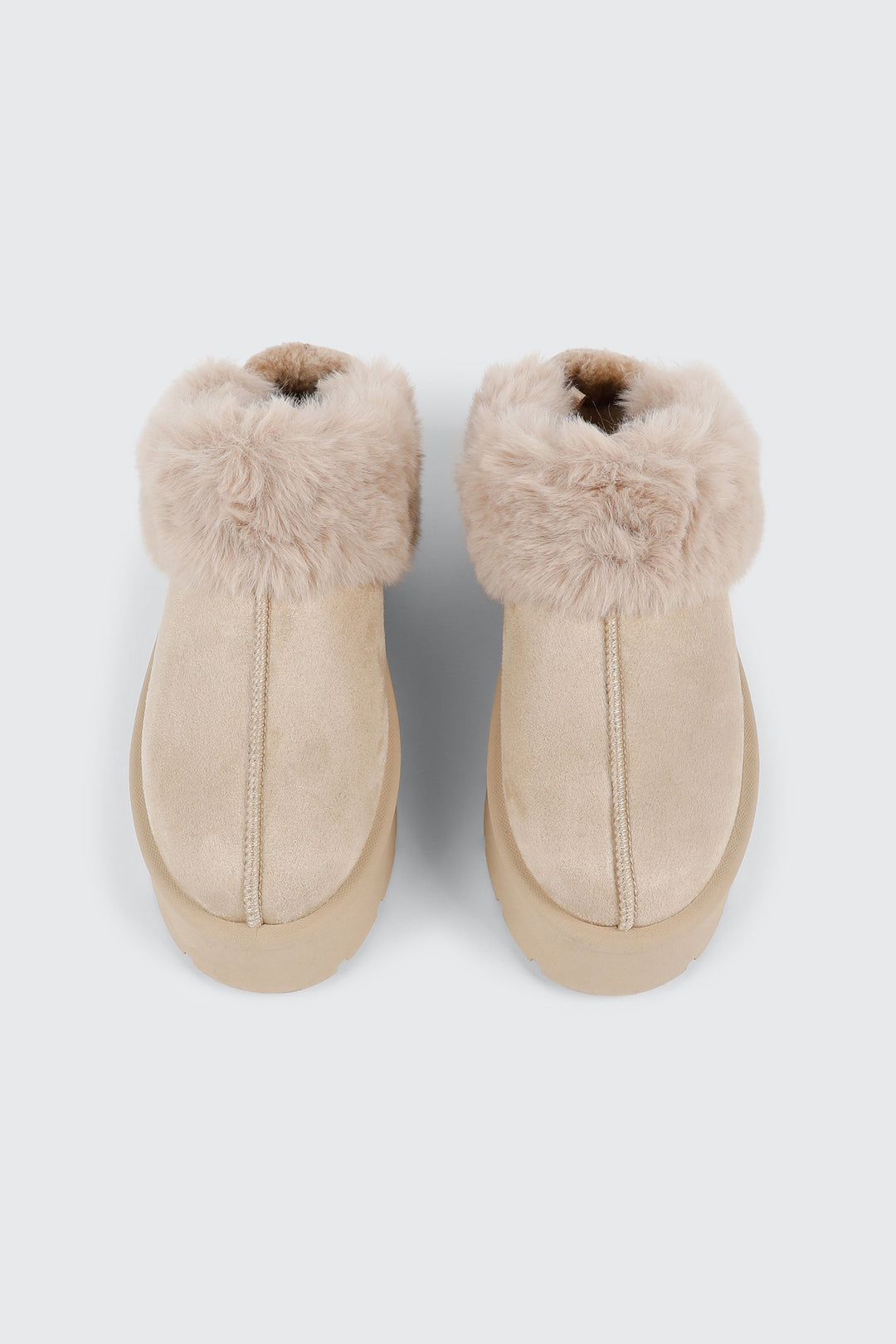 Faux Sheepskin Mules