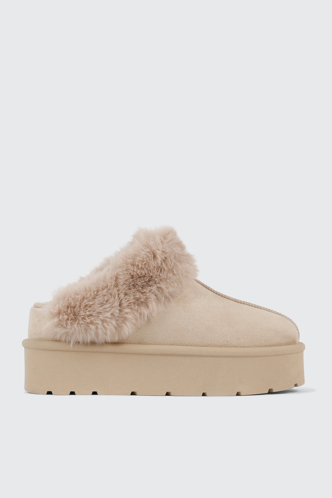 Faux Sheepskin Mules