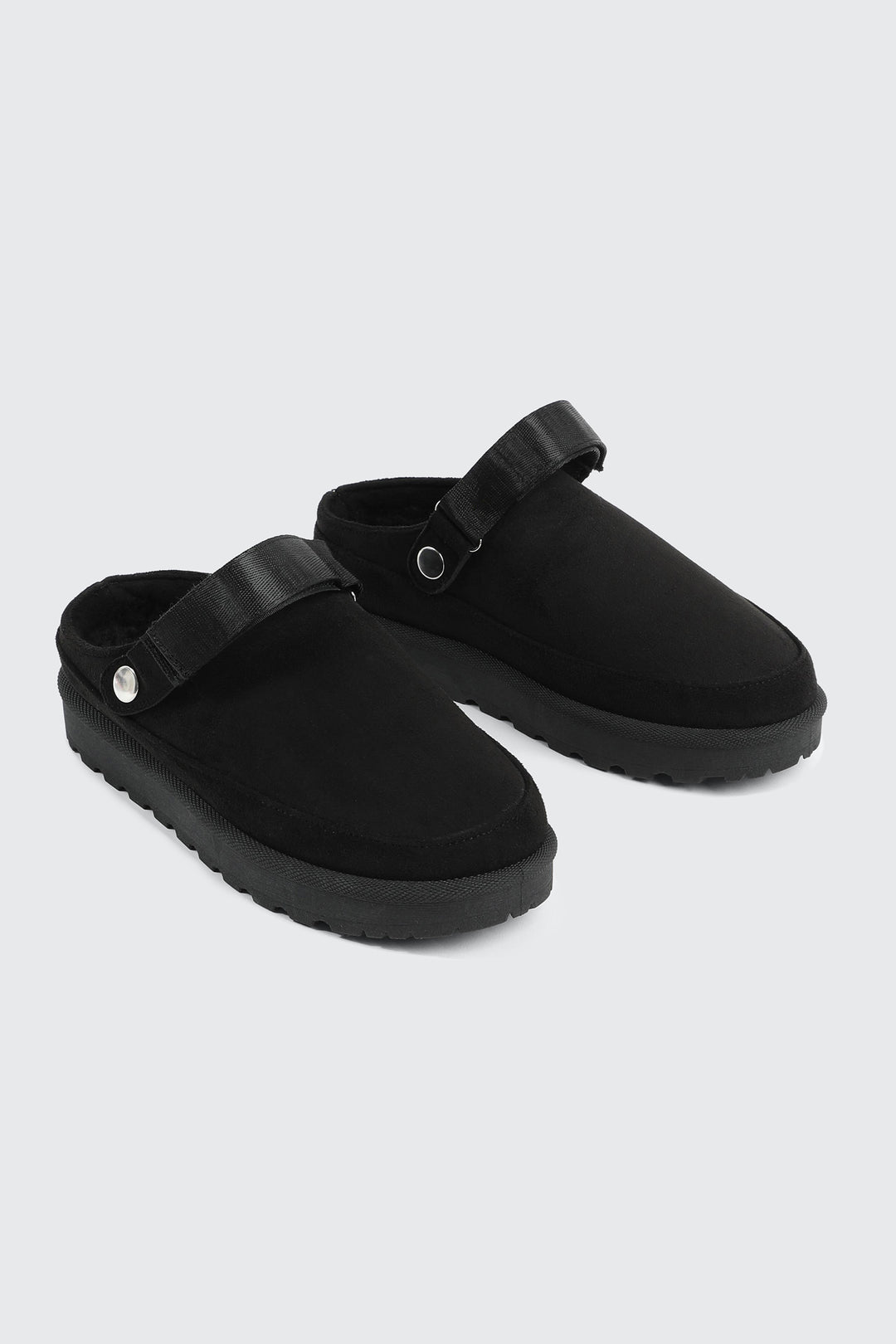 Faux Sheepskin Mules