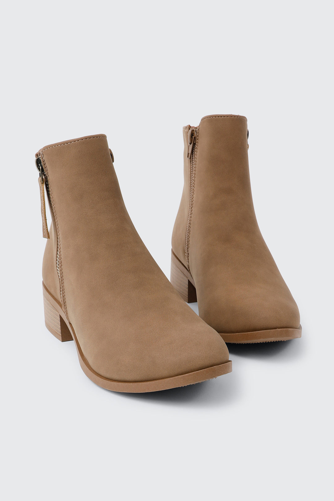 Ankle Boots with Zip Detail