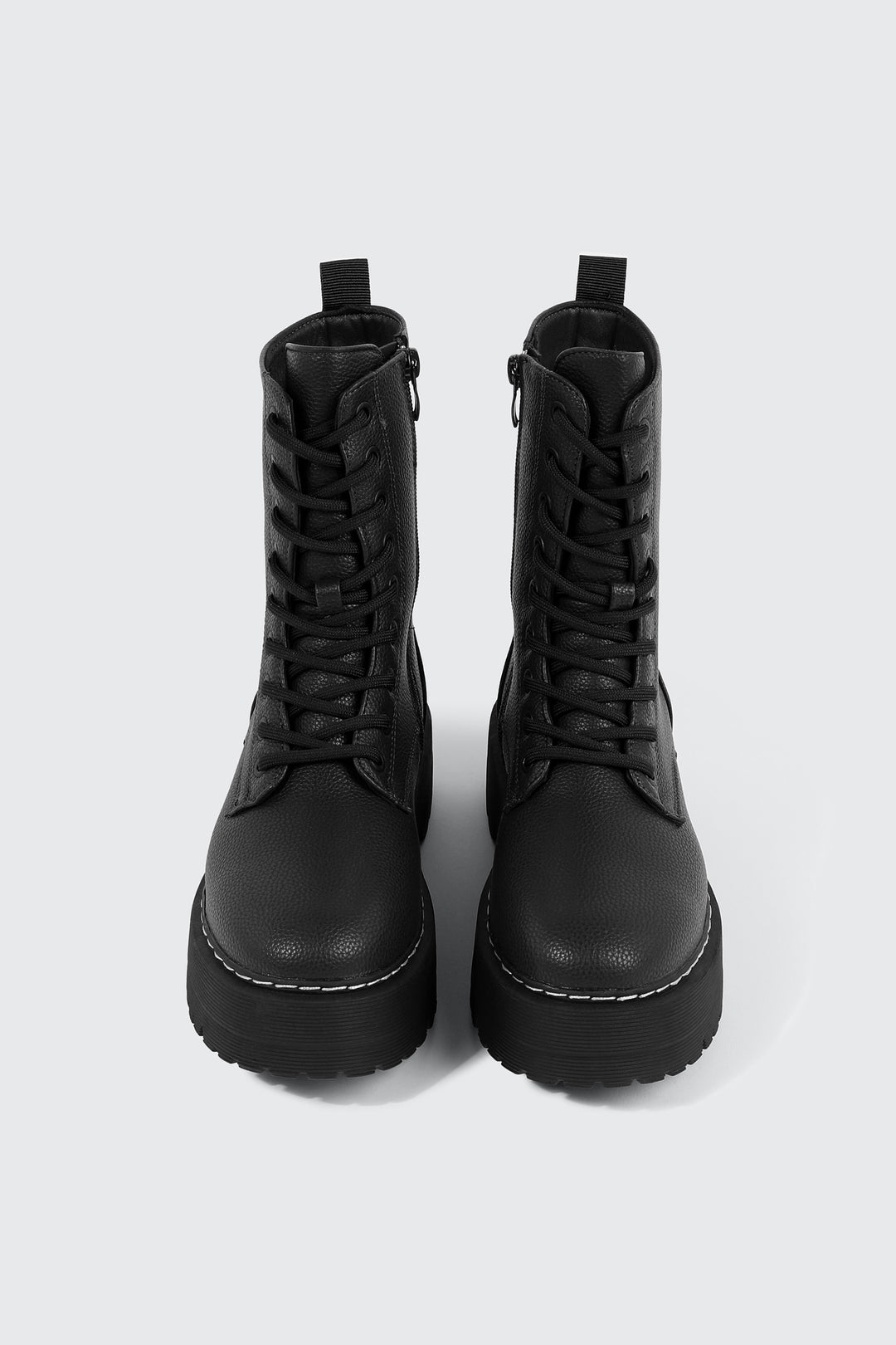 Chunky Lace Up Ankle Boots