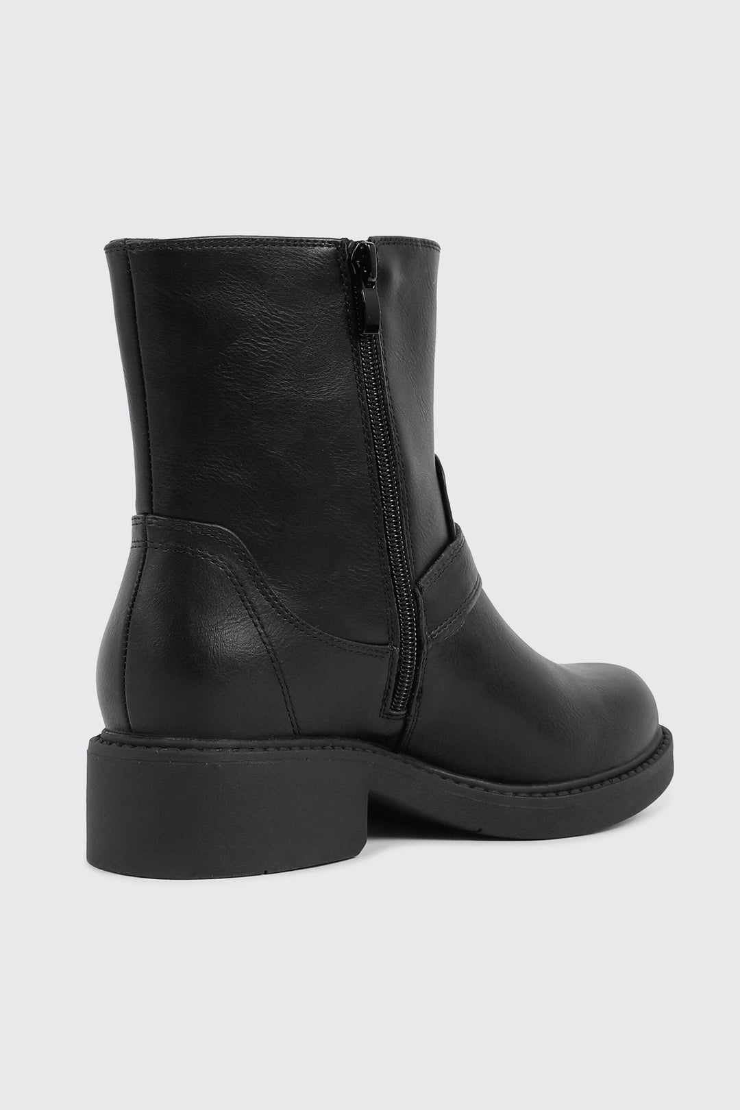 Round Toe Ankle Boots