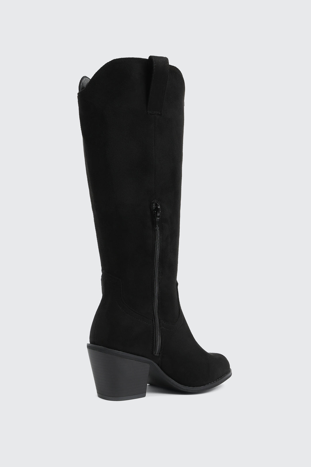 Faux Suede Cowboy Boots