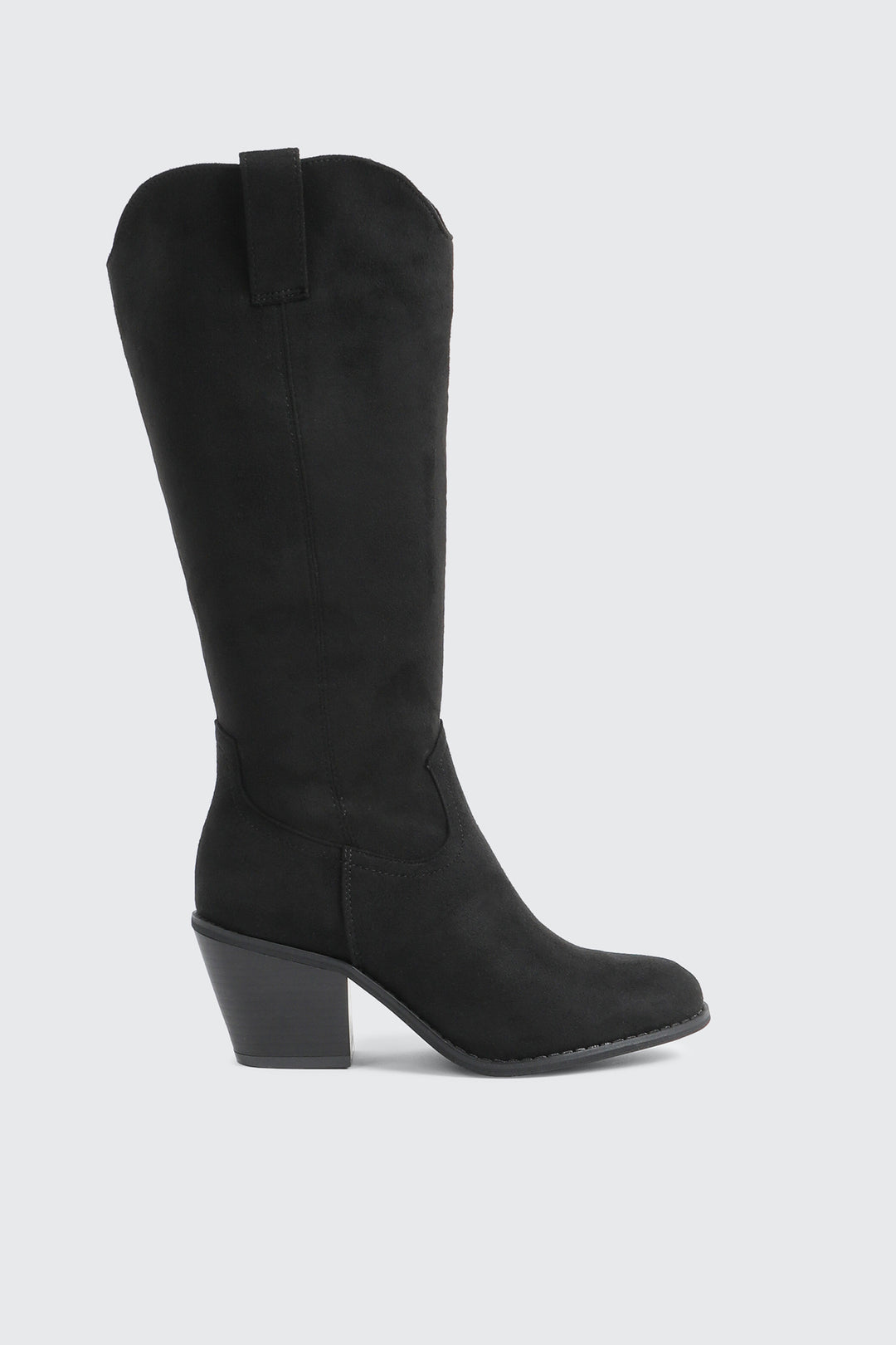 Faux Suede Cowboy Boots