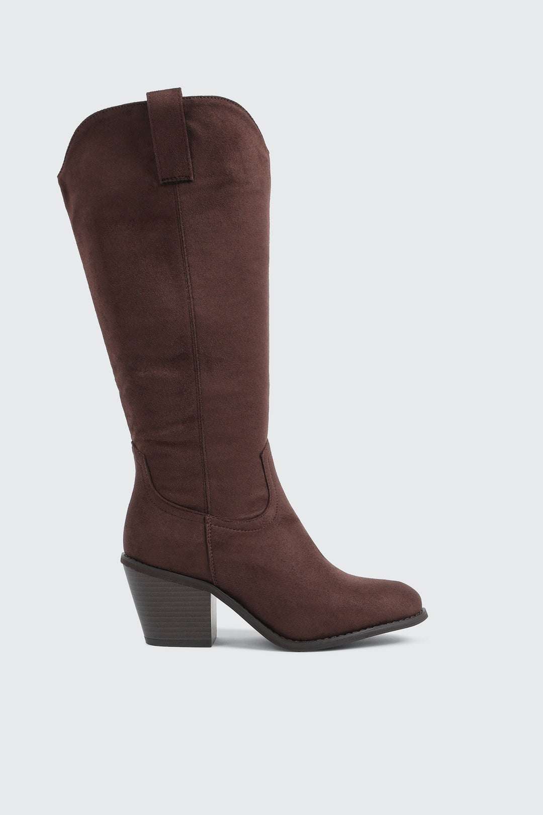 Faux Suede Cowboy Boots