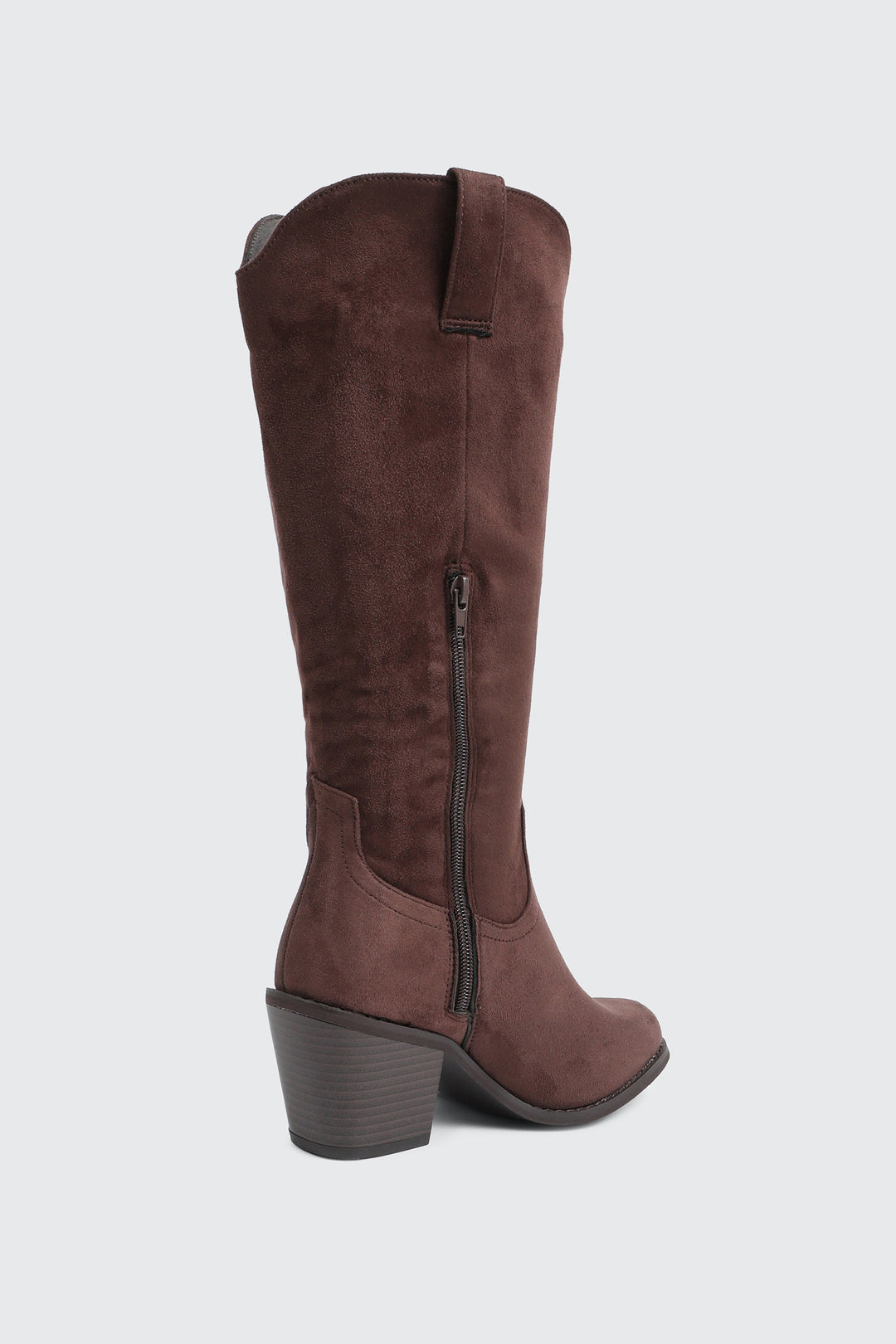 Faux Suede Cowboy Boots