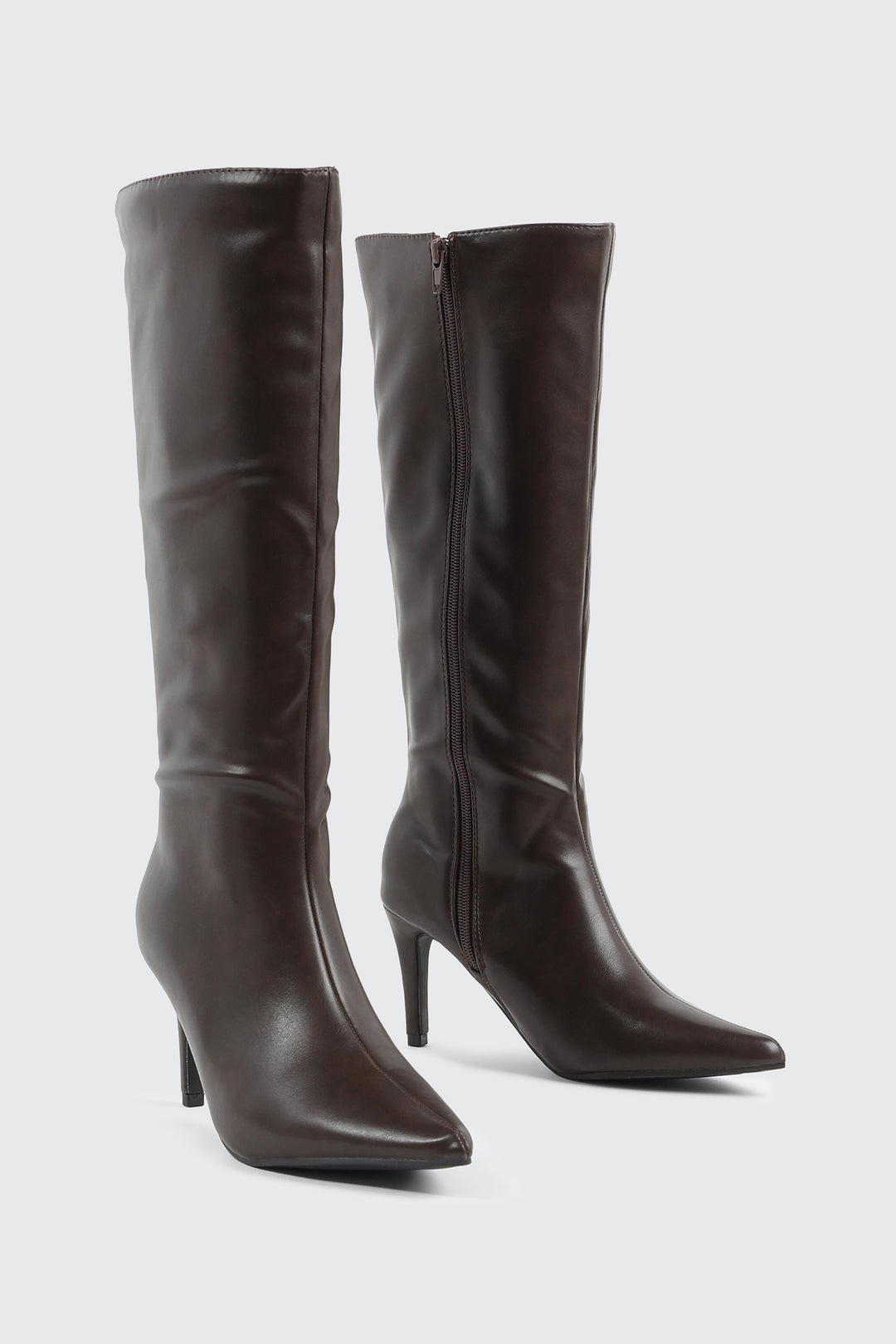 Pointed Toe Knee High Boots