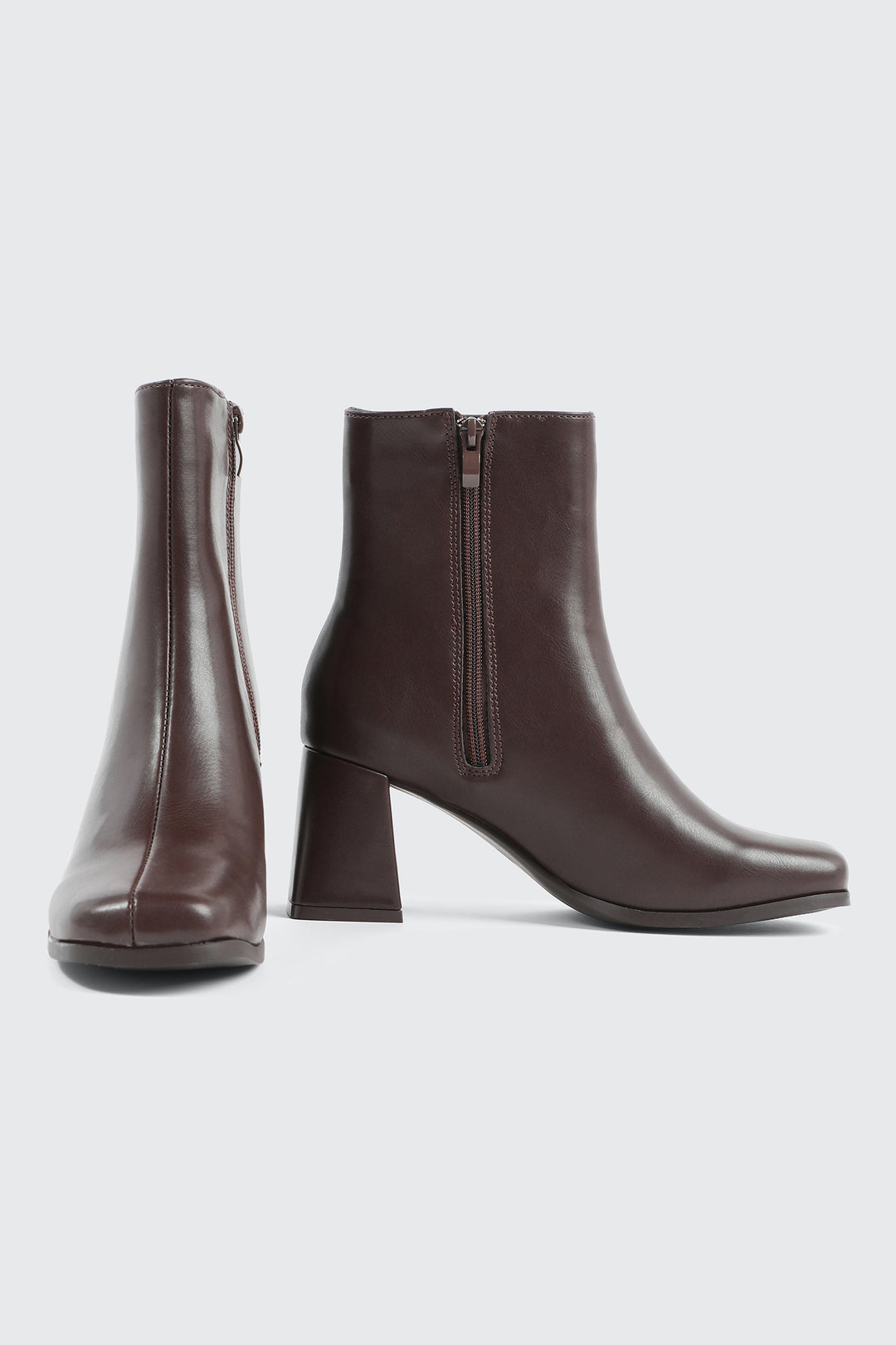 Square Toe Ankle Boots