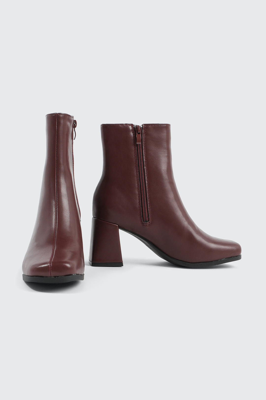 Square Toe Ankle Boots