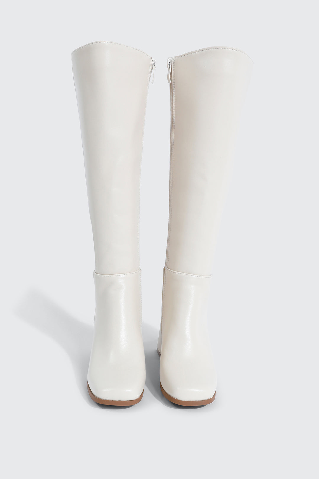 Square Toe Knee High Boots
