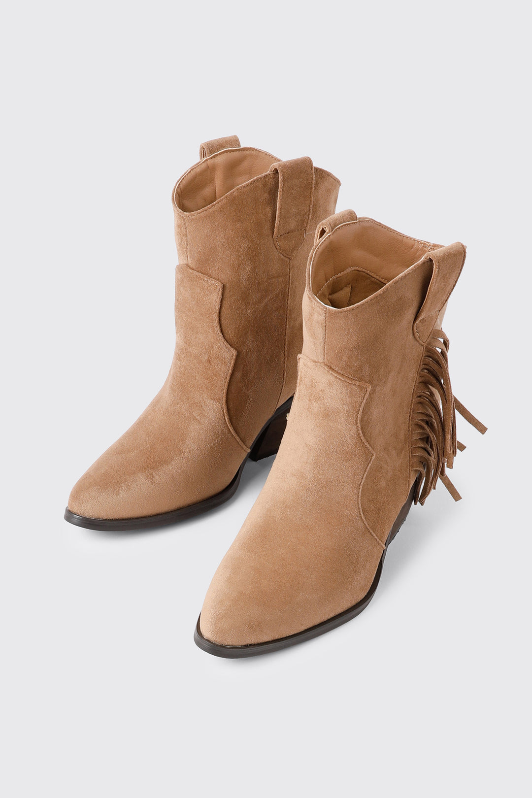 Western Fringe Ankle Boots