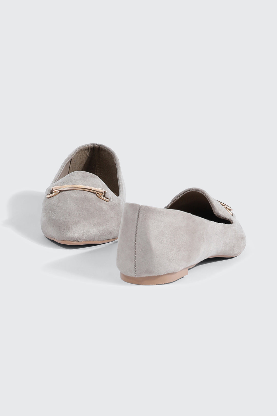 Faux Suede Pointy Toe Flats