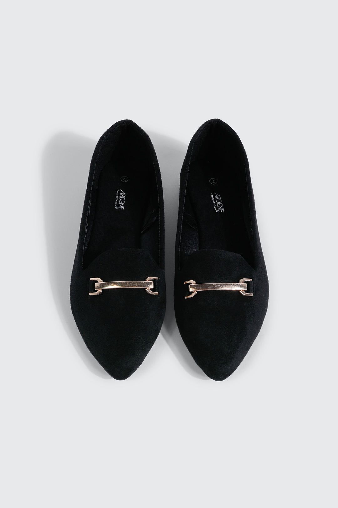 Faux Suede Pointy Toe Flats