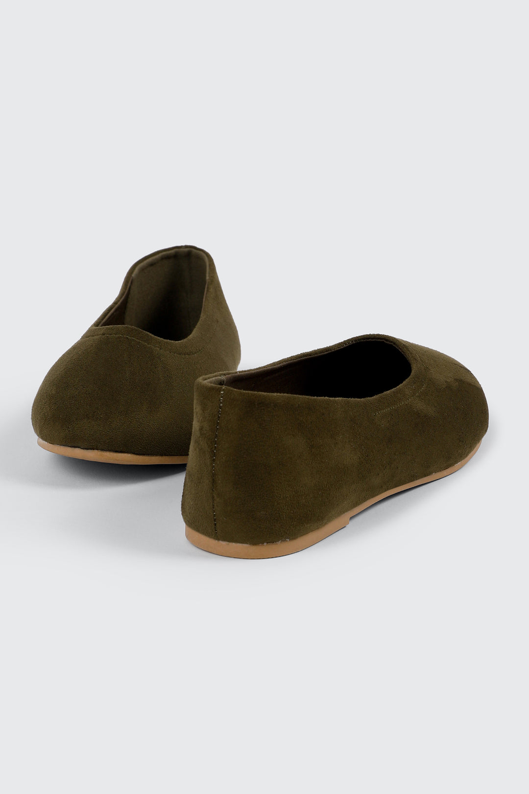 Faux Suede Ballet Flats