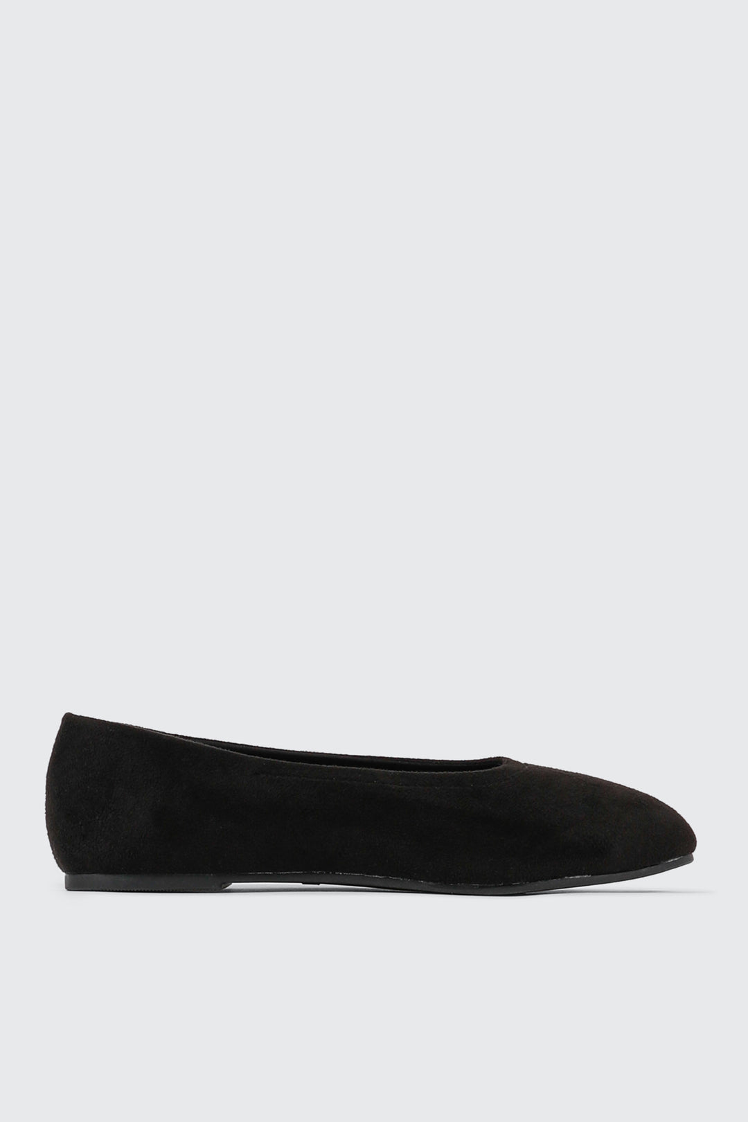 Faux Suede Ballet Flats