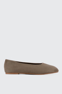 Faux suede Ballet Flats