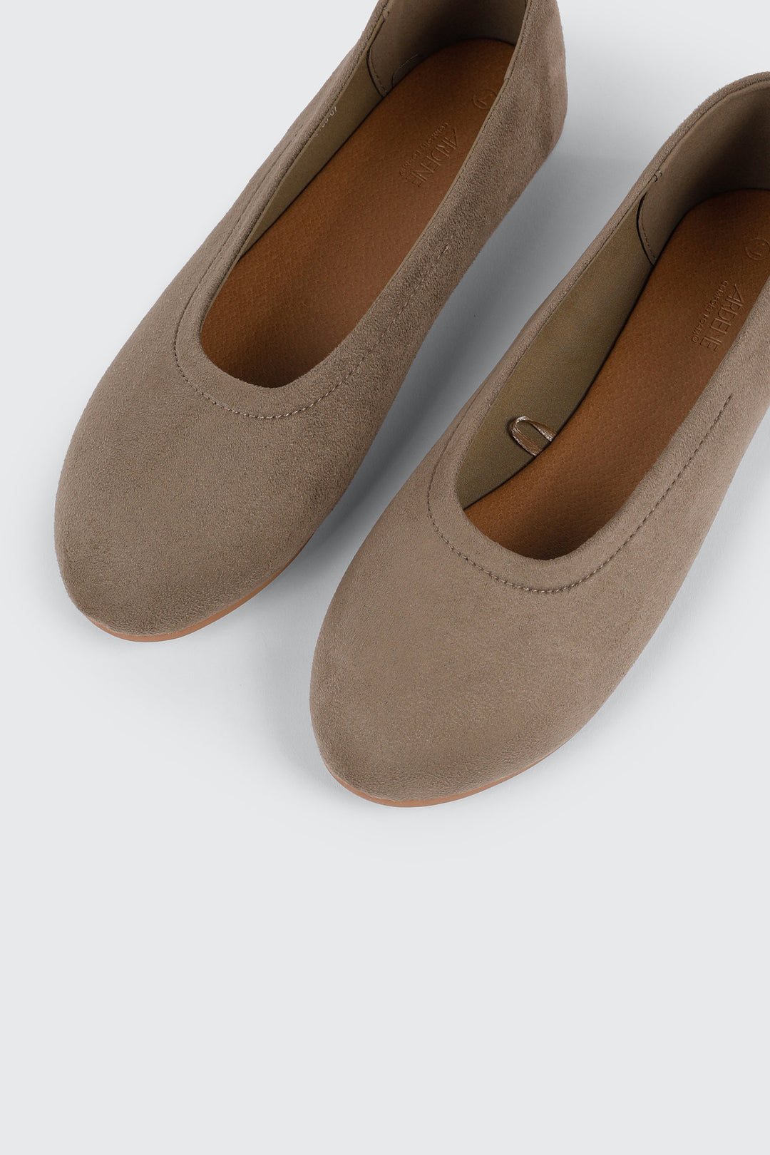 Faux Suede Ballet Flats