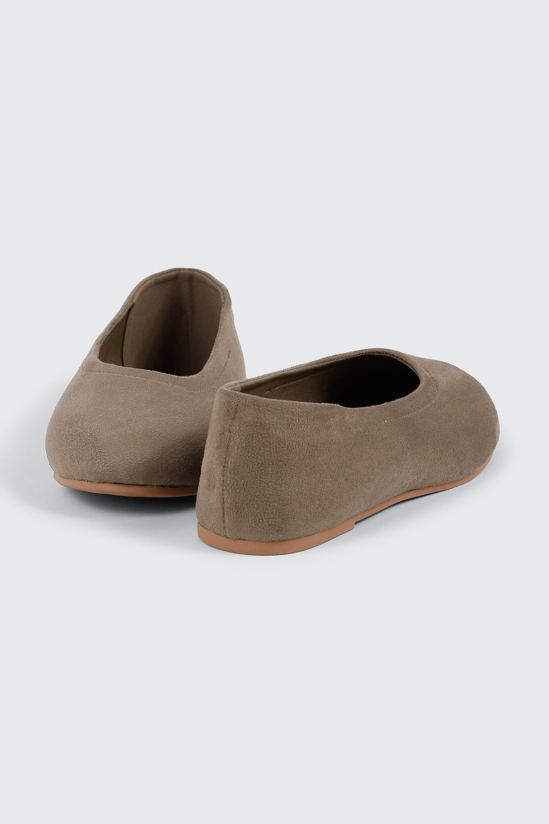 Faux Suede Ballet Flats