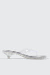 Clear Mule Kitten Heels