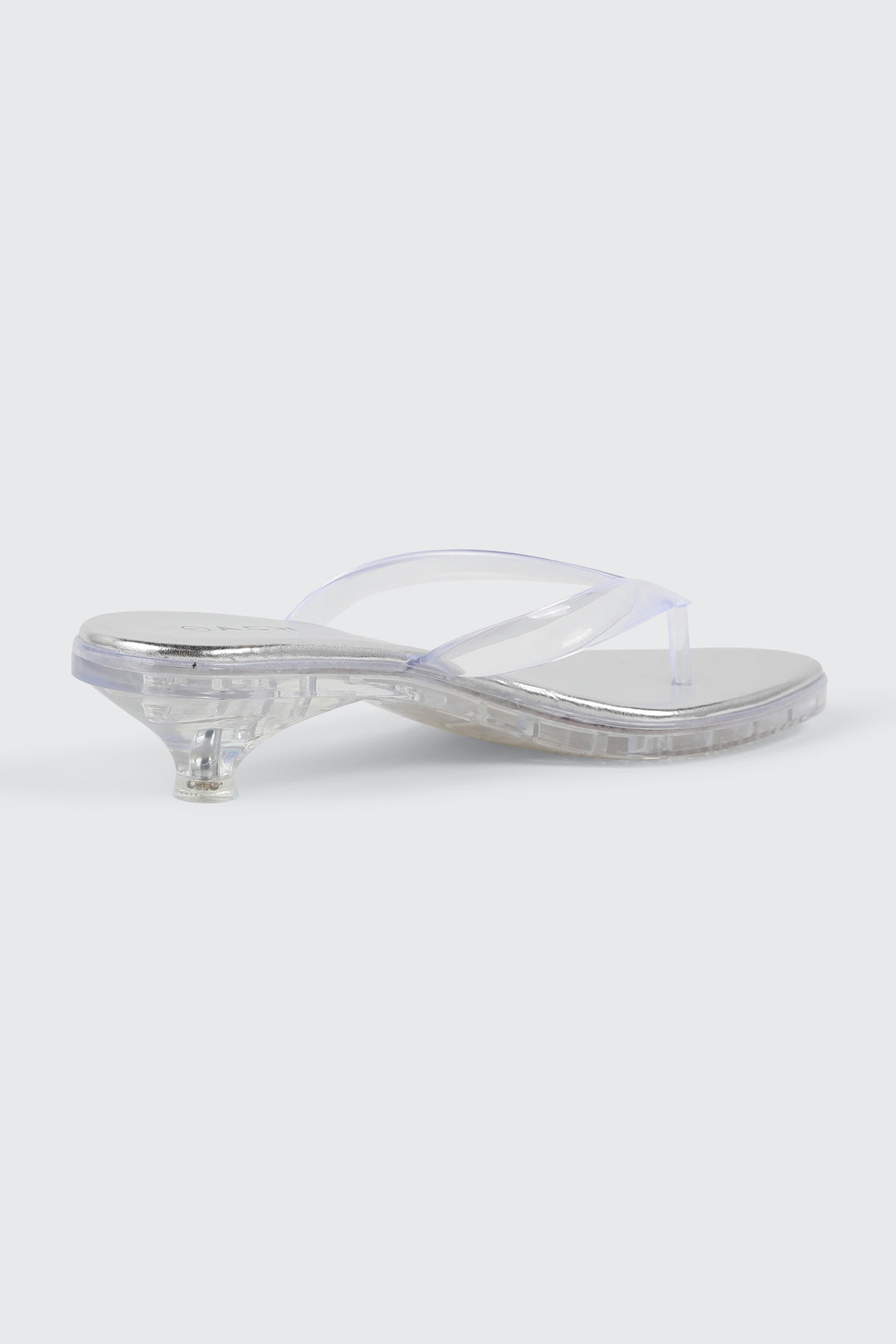 Clear Mule Kitten Heels