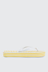 Striped Wedge Flip Flops