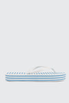 Striped Wedge Flip Flops