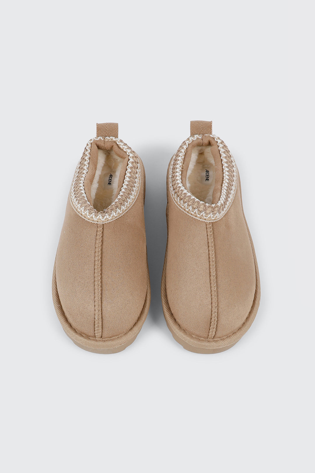 Faux Suede Slip On Mules