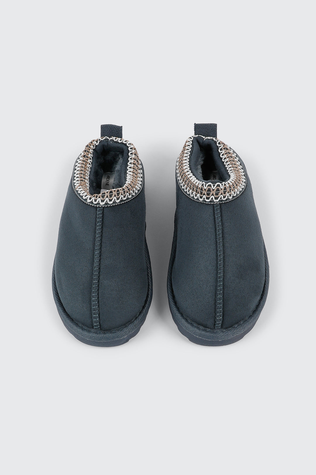 Faux Suede Slip On Mules