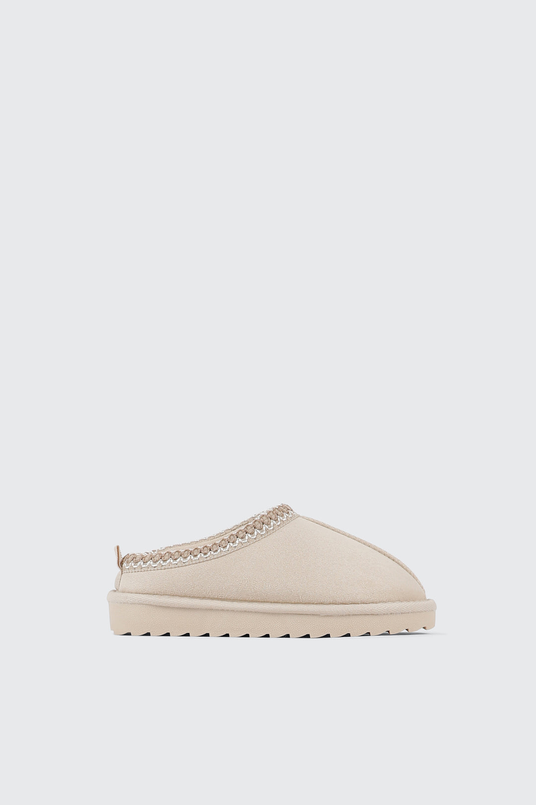 Faux Suede Slip On Mules
