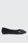 Pleated Round Toe Flats
