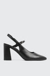 Slingback Block Heel Pumps