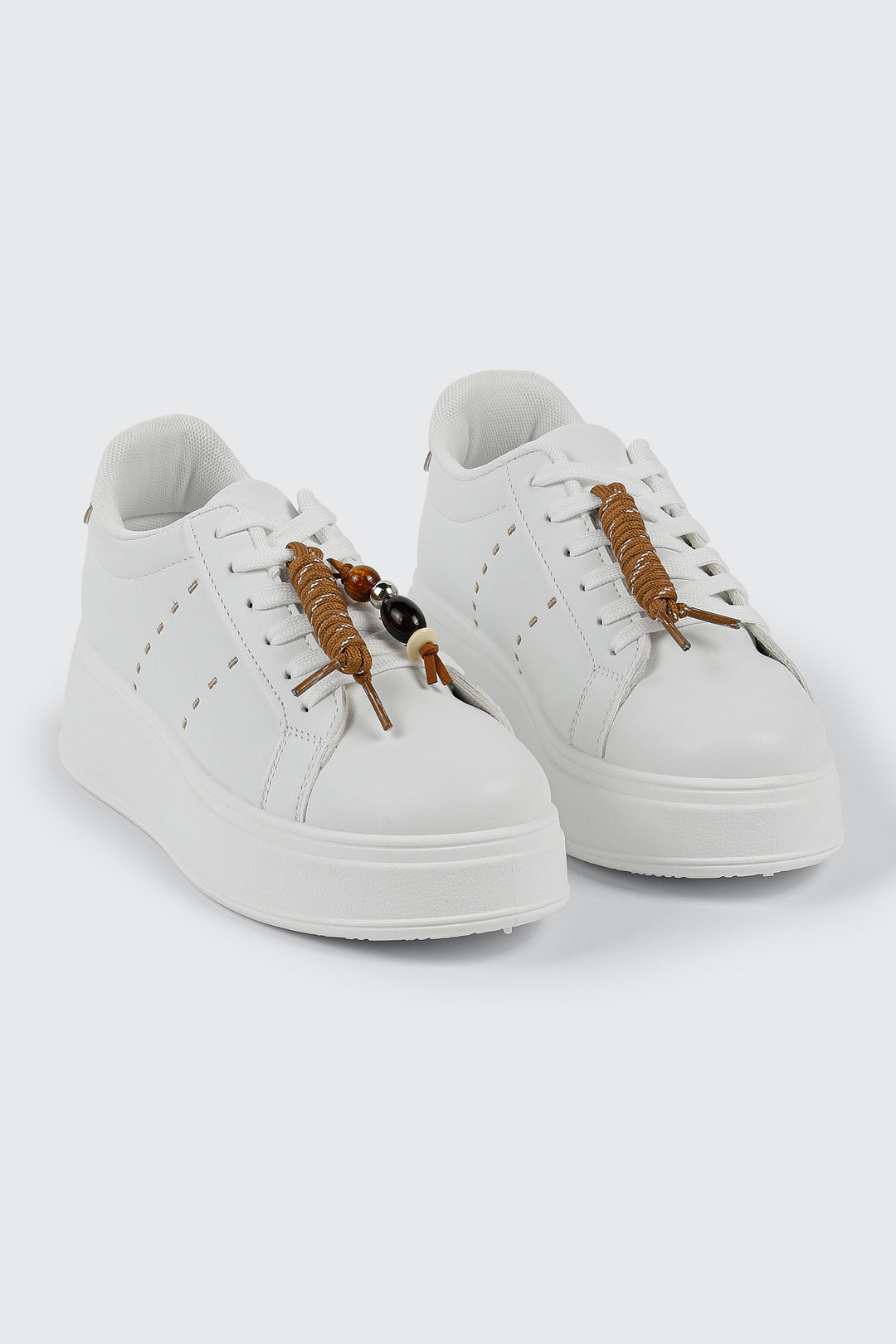 Espadrilles à plateforme à breloque amovible