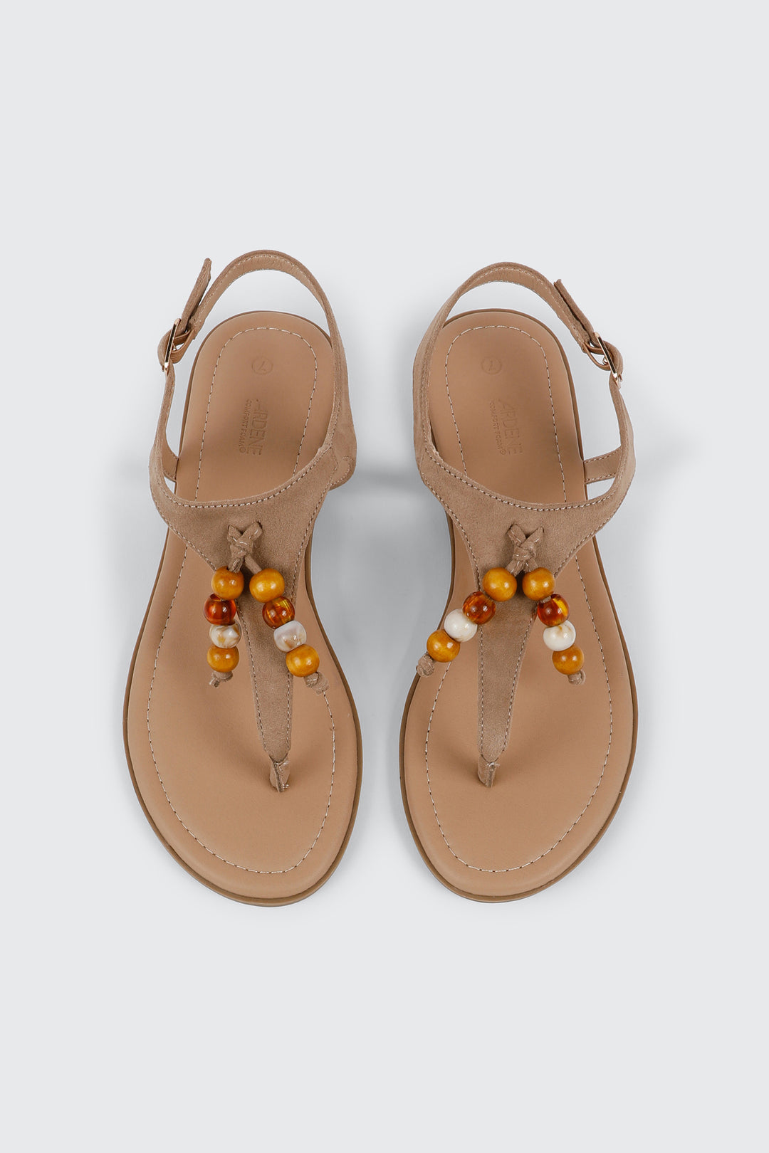 Beaded Thong Flat Sandals