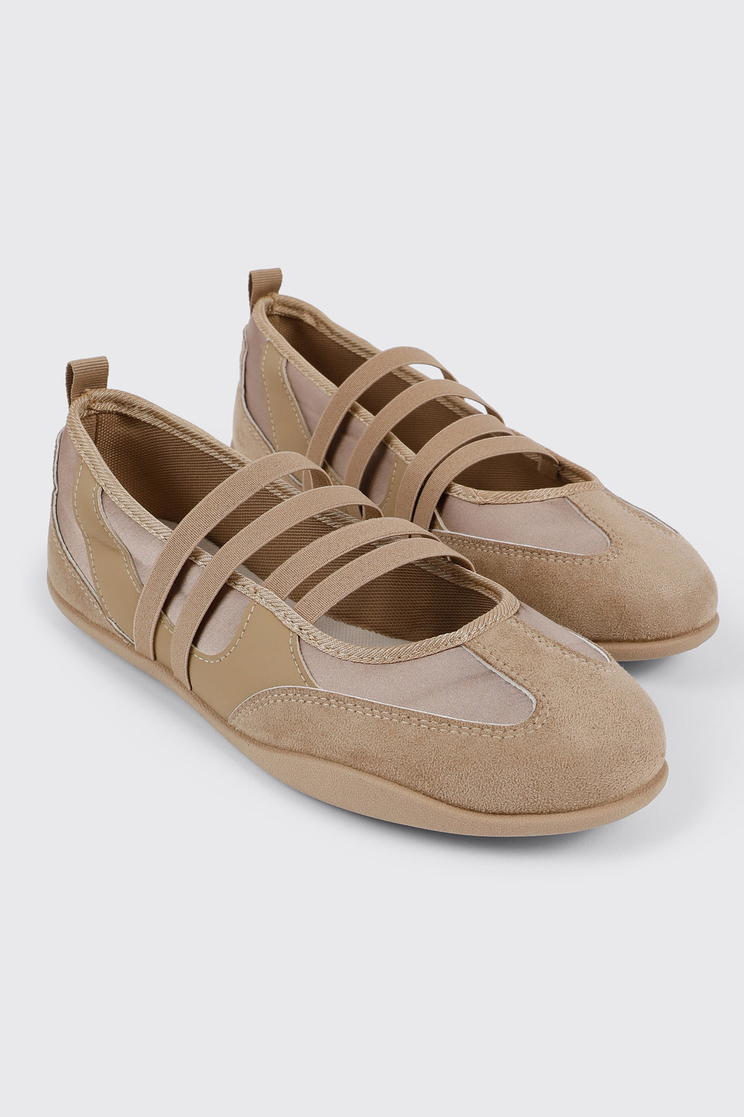 Faux Suede Ballet Sneakers